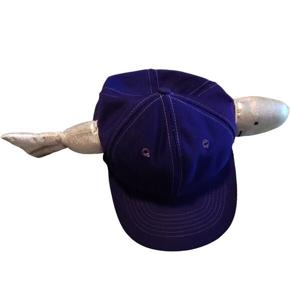 Vintage 1980 The Vegimals Whale Freemountain Toys Hat Blue/ Purple Snapback Cap - Picture 2 of 10